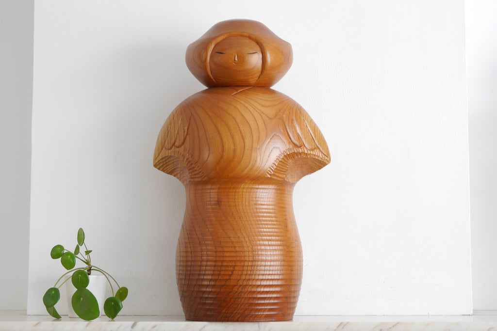 Exclusive Vintage Creative Kokeshi by Kazumi Fujikawa (1951-) | 58 cm!