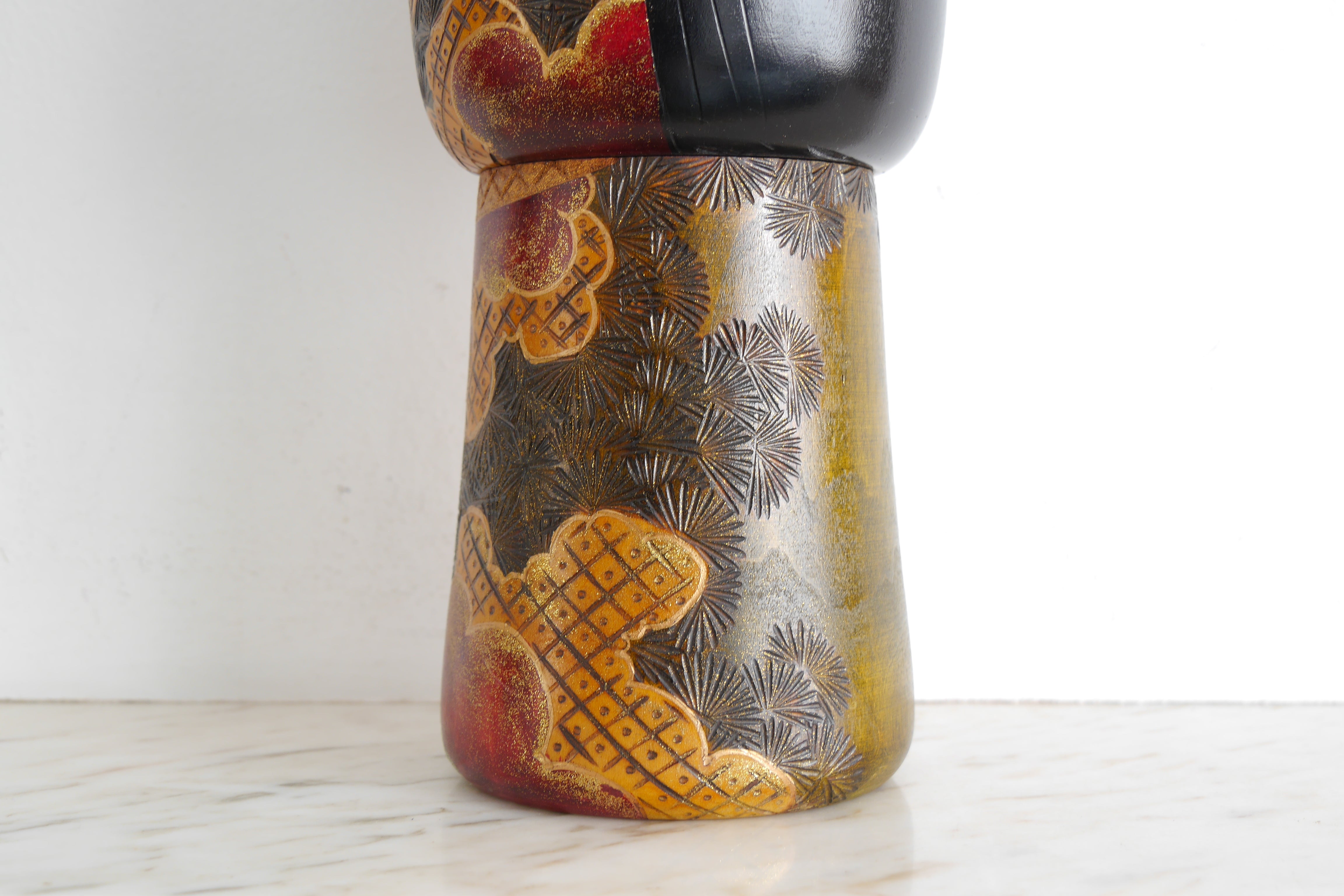 Exclusive Vintage Creative Kokeshi by Toshio Sekiguchi (1947-) | 34 cm