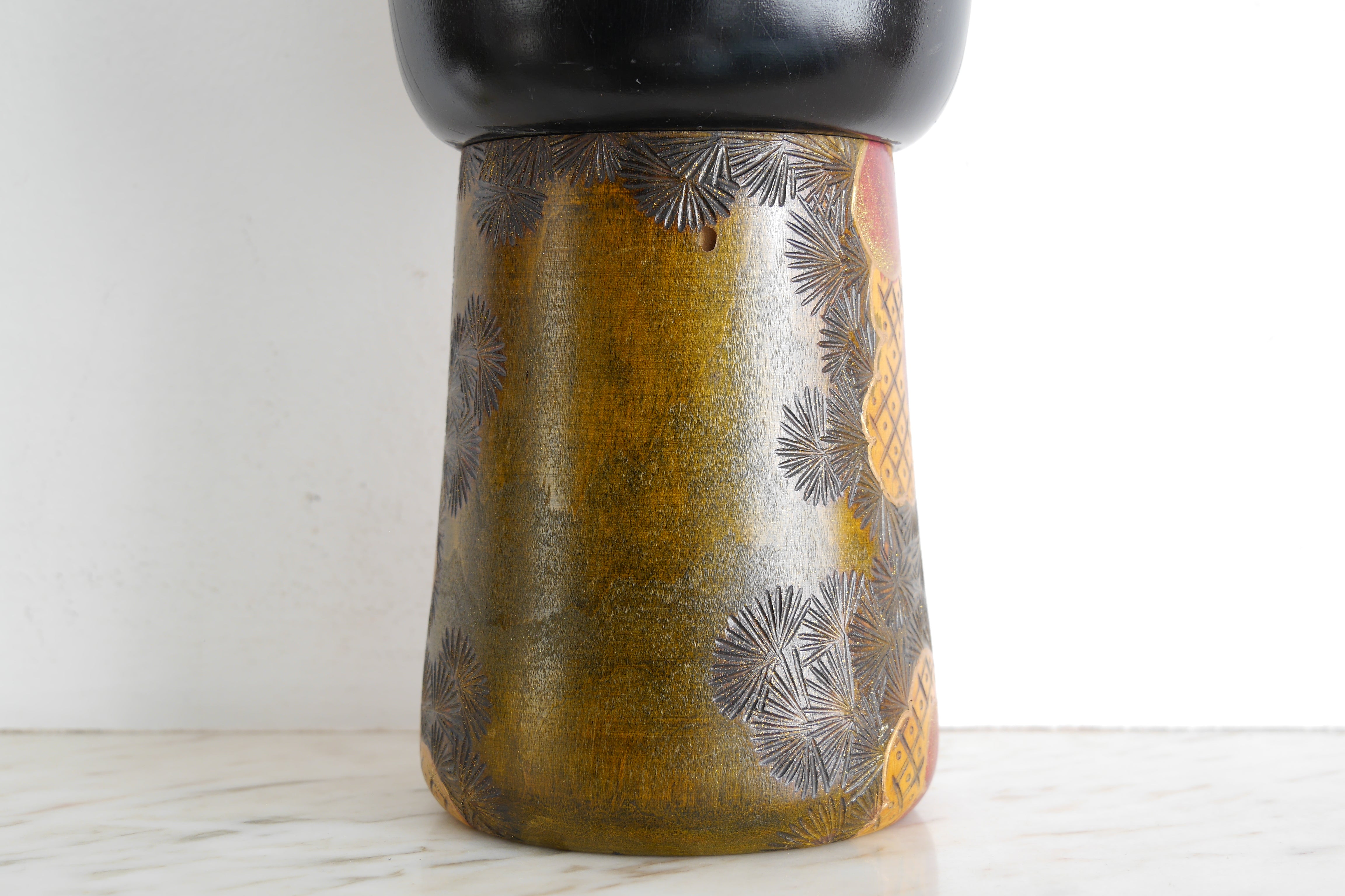 Exclusive Vintage Creative Kokeshi by Toshio Sekiguchi (1947-) | 34 cm