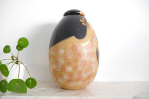 Exclusive Large Vintage Creative Kokeshi By Sato Koson | 'Tori - Rooster'