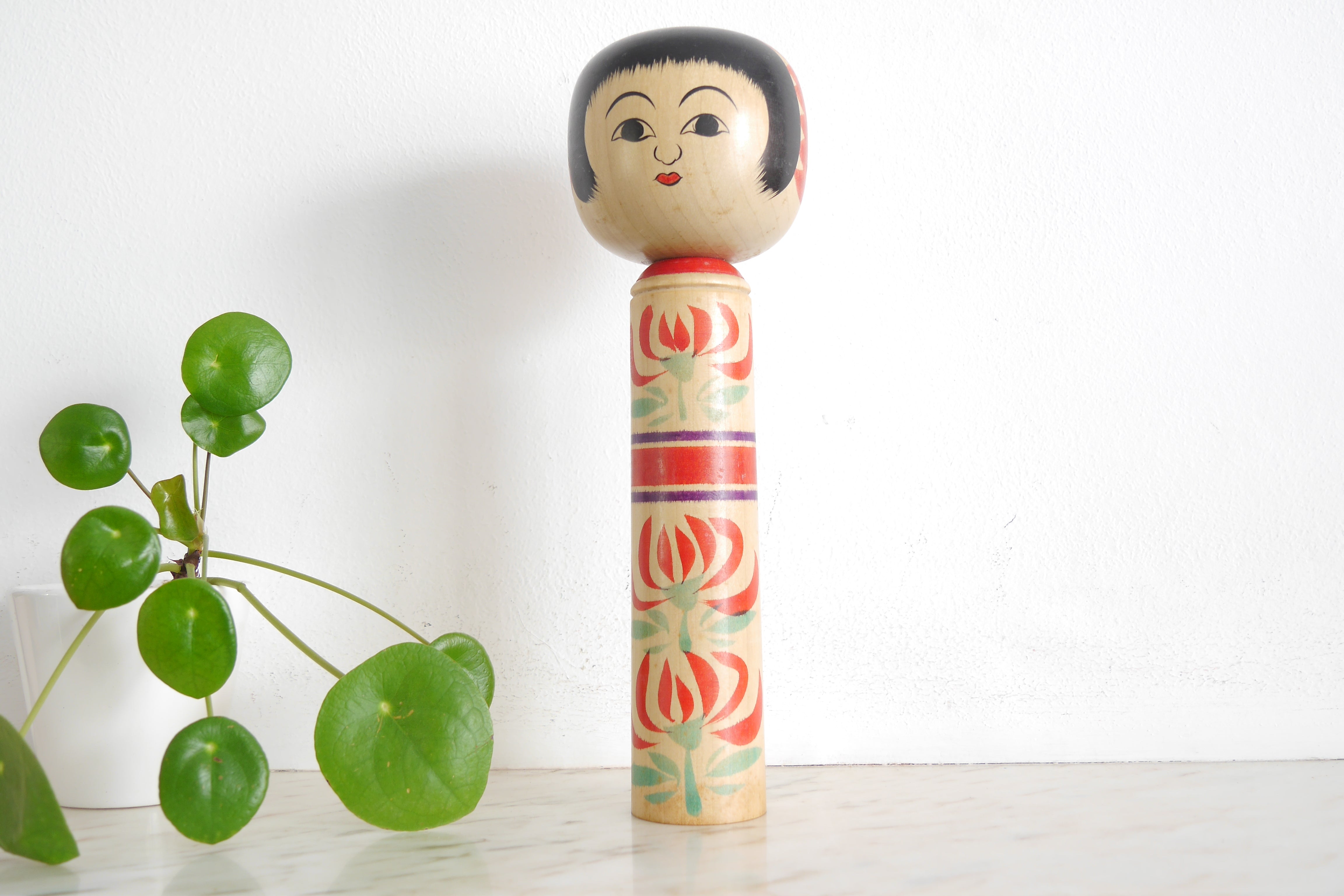 Vintage Hijiori Kokeshi By Sato Shoichi (1935-)