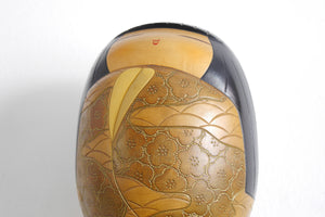 Exclusive Vintage Sosaku Kokeshi by Yoshida Takashi 吉田 多加志 (1948-2007) | Titled: 'Hanakasumi - Mist of Flowers'