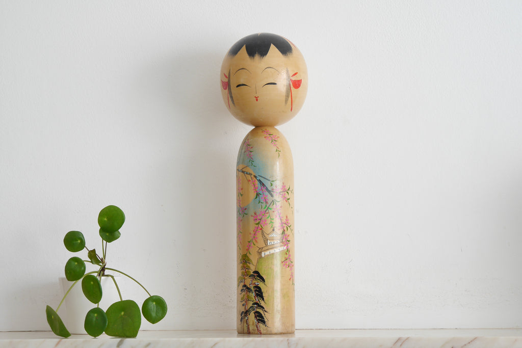 Large Vintage Creative Kokeshi by Hideo | 44,5 cm