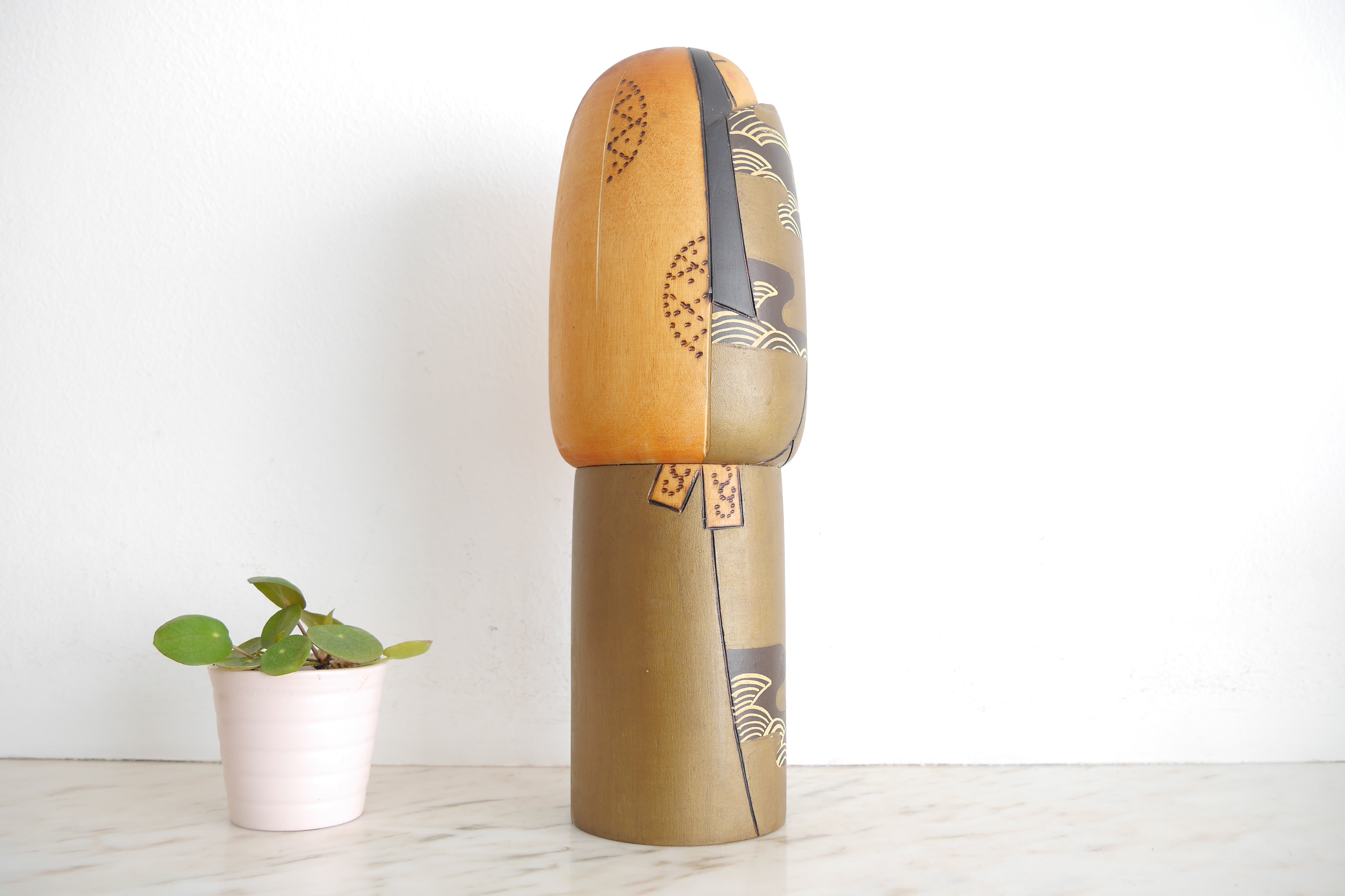 Exclusive Vintage Kokeshi by Inosuke Kobayashi (1931-unknown) | 29,5 cm