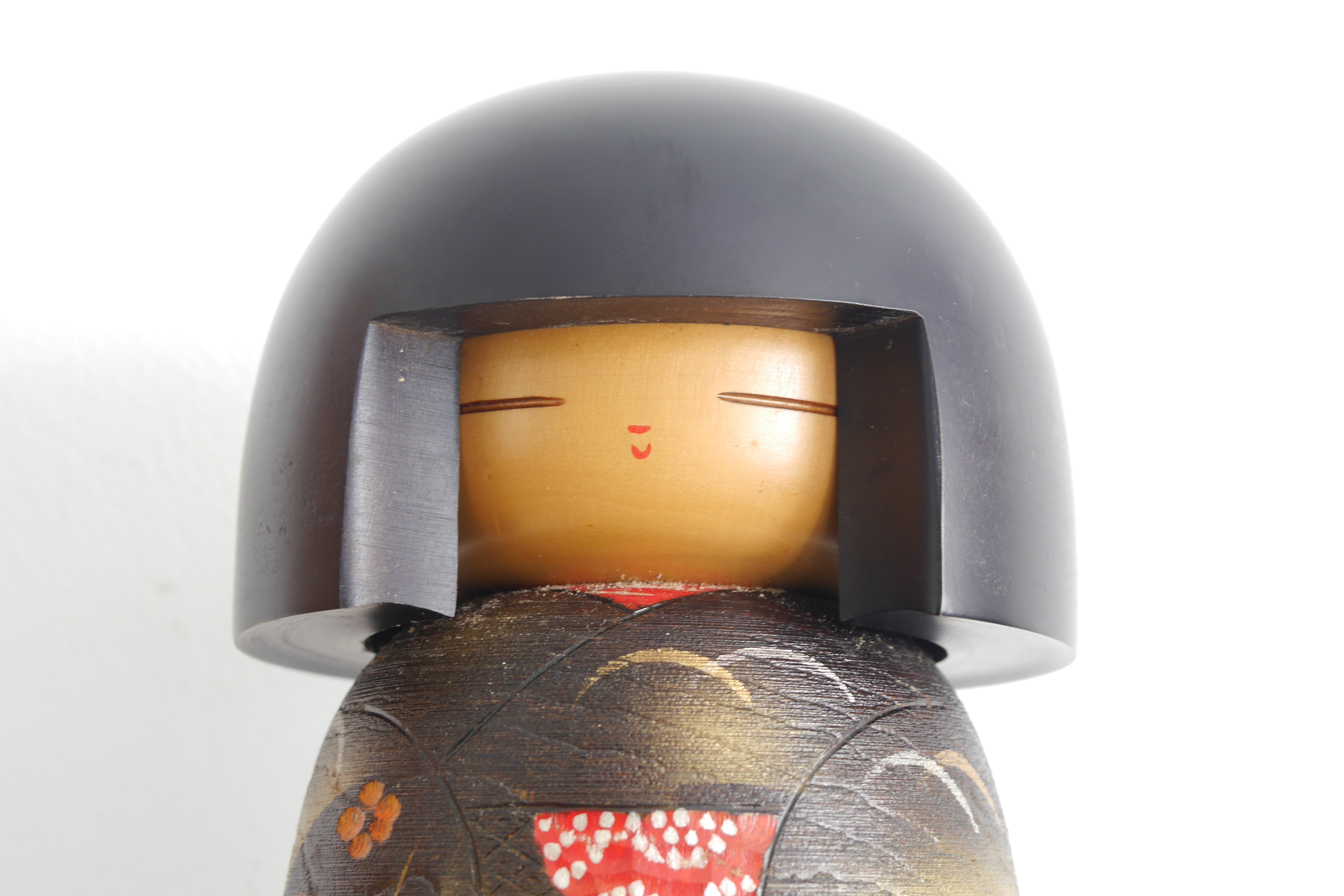 Exclusive Gumma Kokeshi by Masae Fujikawa (1942-2015) | 26 cm