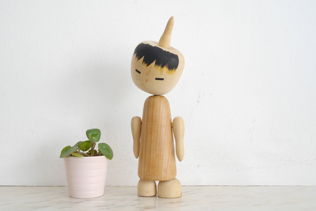 Exclusive Vintage Sosaku Kokeshi by Hideo Ishihara (1925-1999) | 25 cm