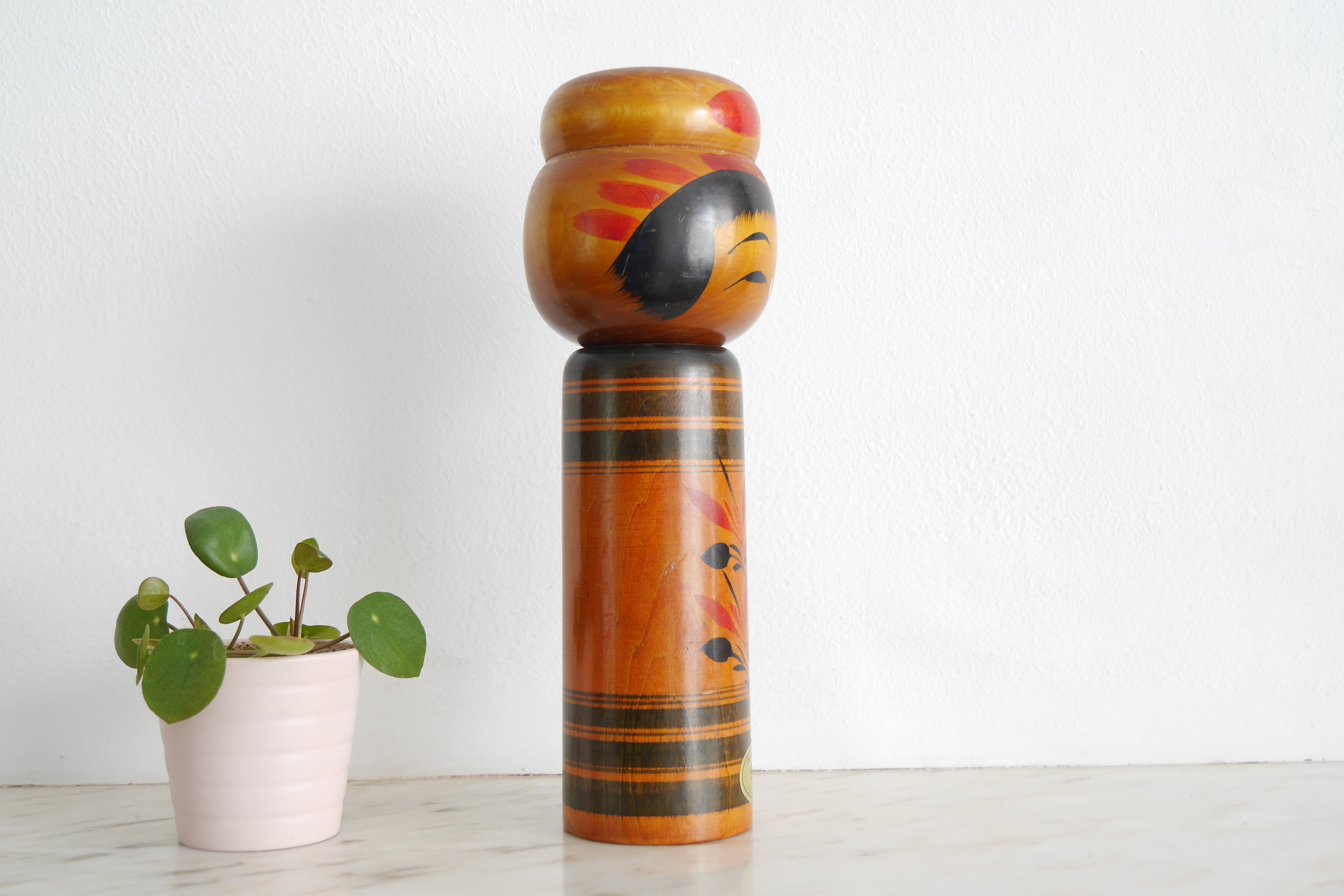 Vintage Sosaku Kokeshi by Kaganuma Masayuki | 24 cm