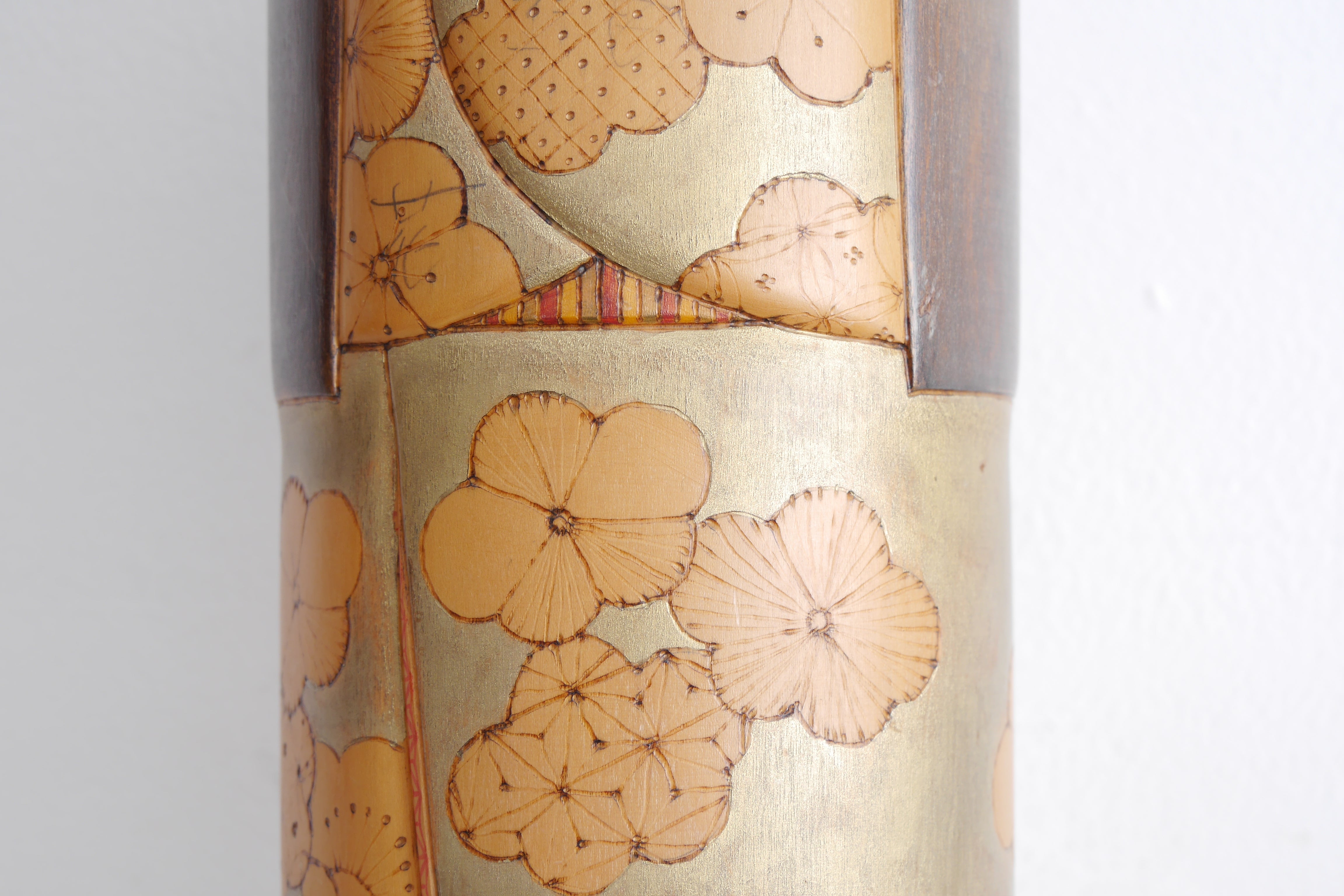 Exclusive Vintage Sosaku Kokeshi By Kato Tatsuo (1940-) | Titled: 'Umenokaori - Plum Fragrance' | Dated: 1986 | 29 cm