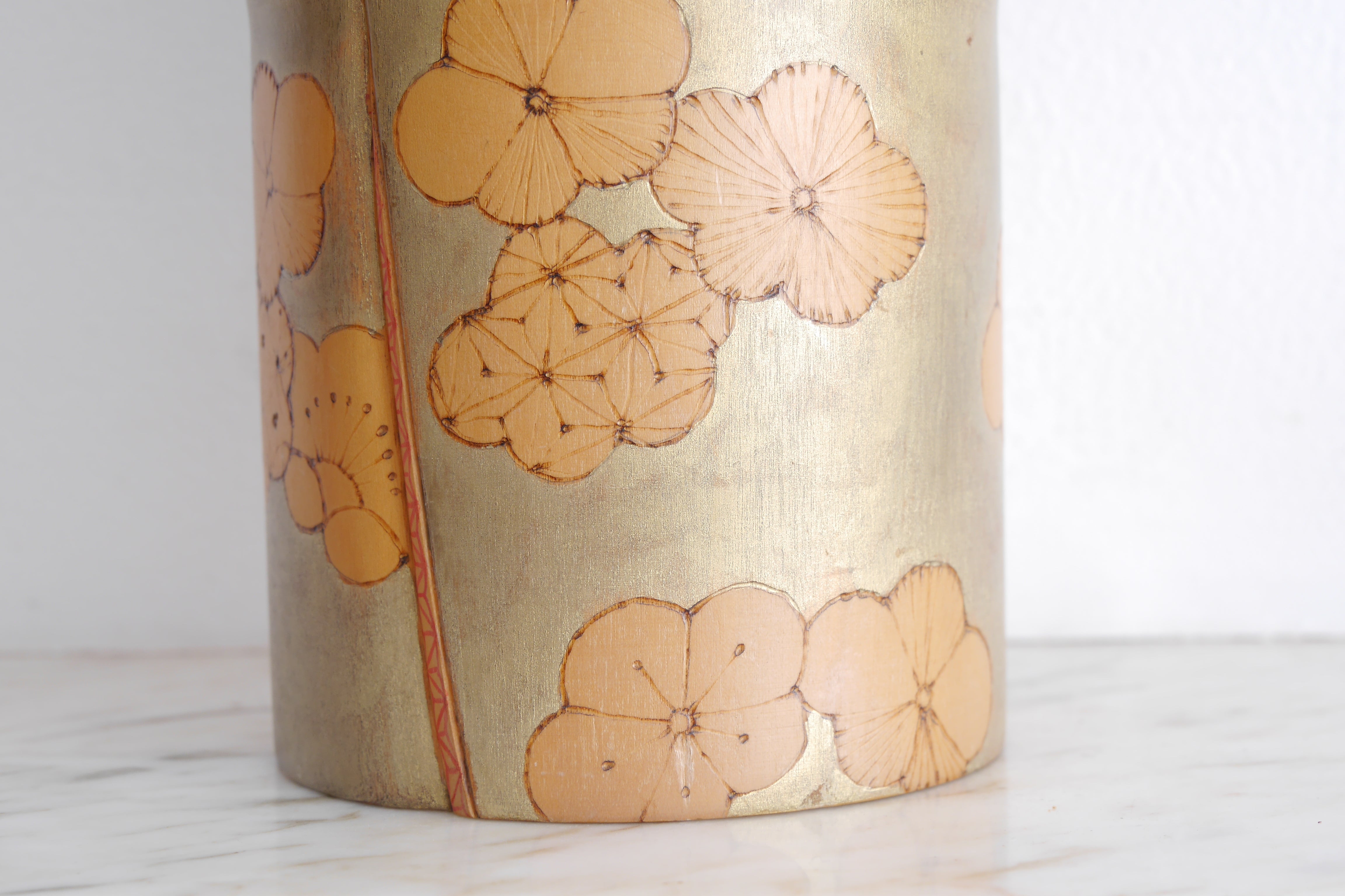 Exclusive Vintage Sosaku Kokeshi By Kato Tatsuo (1940-) | Titled: 'Umenokaori - Plum Fragrance' | Dated: 1986 | 29 cm