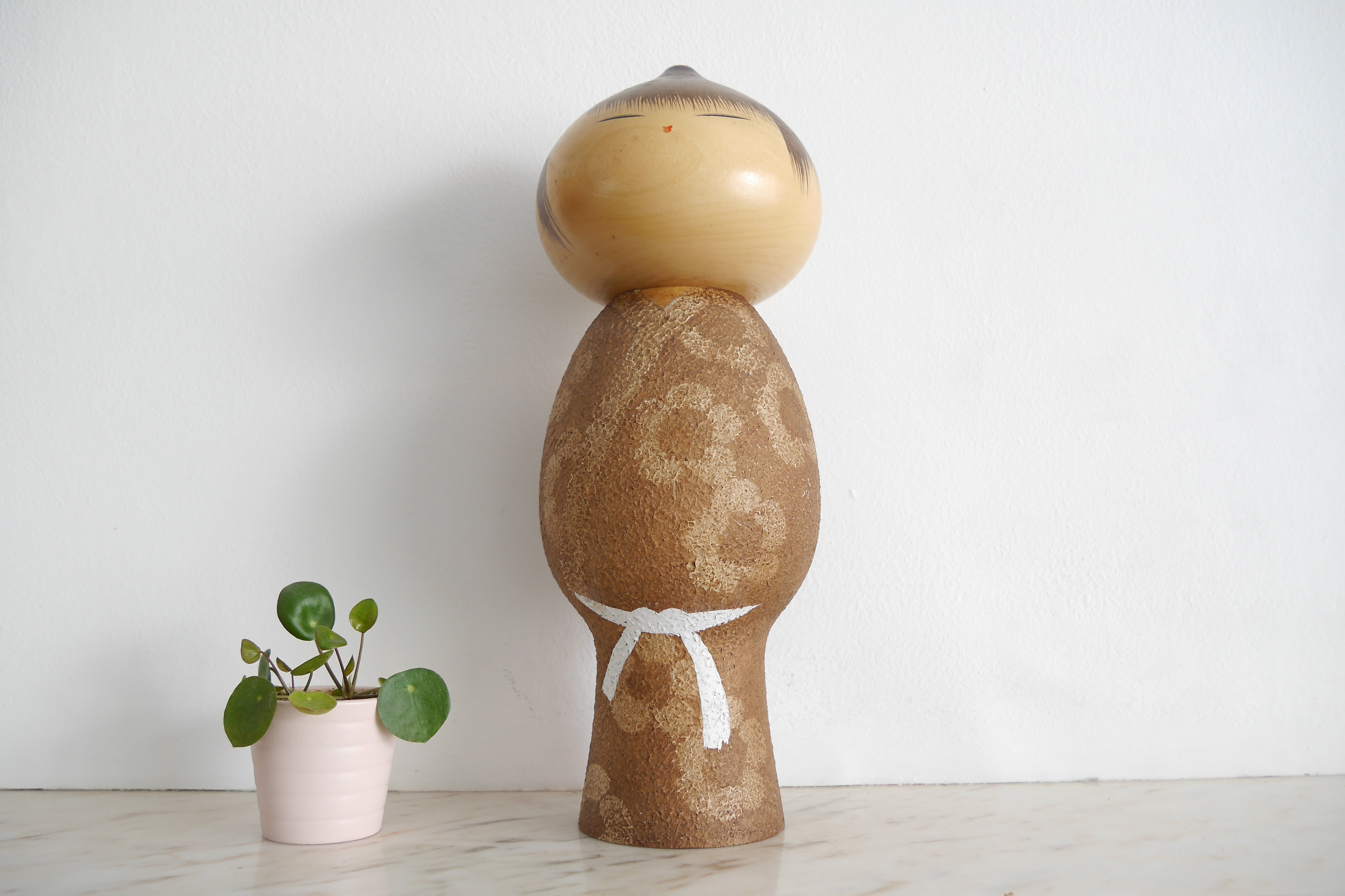 Famous Vintage Mushin Kokeshi By Watanabe Masao (1917-2007) | Dated: 1984 | 35 cm