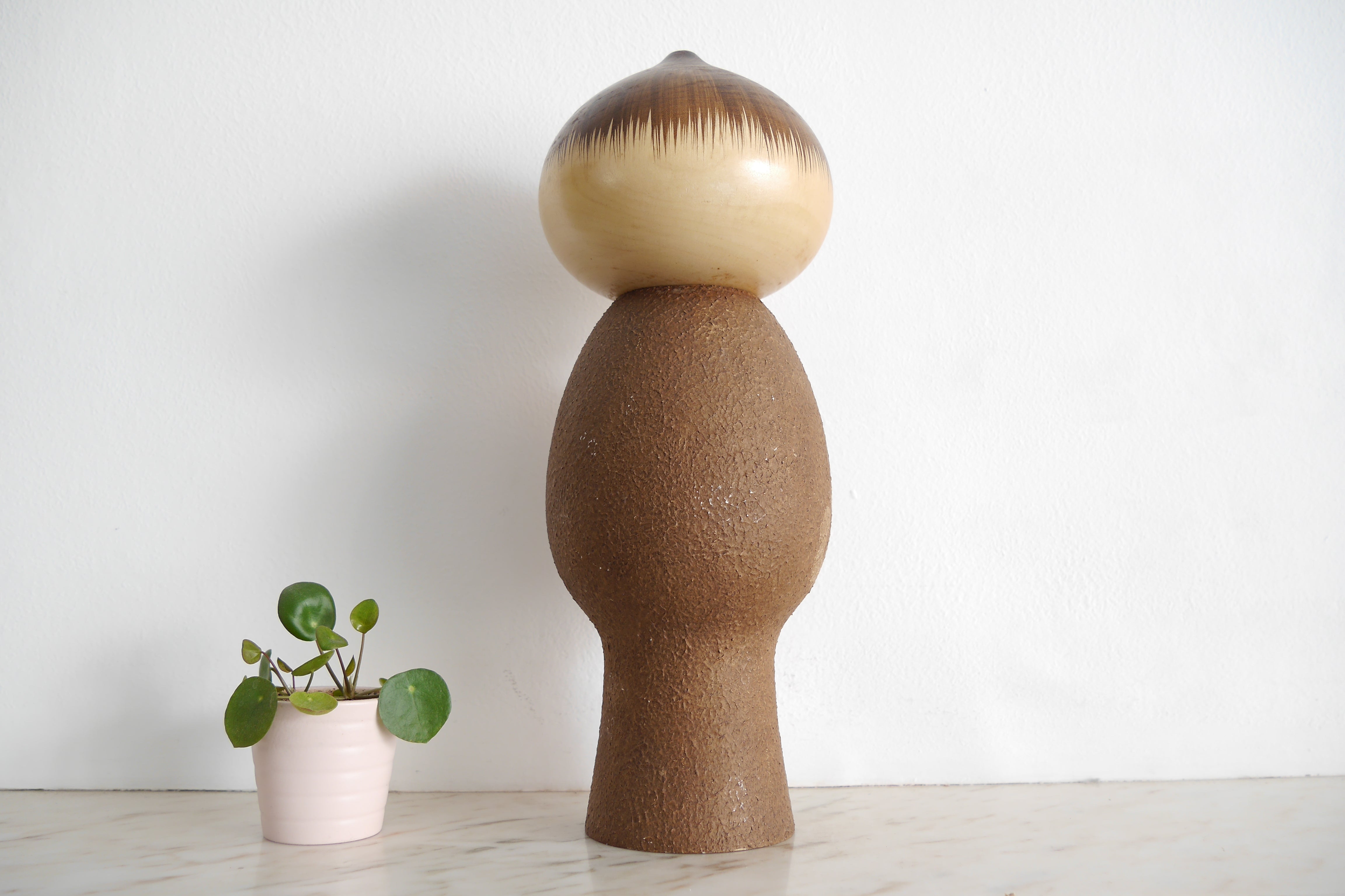 Famous Vintage Mushin Kokeshi By Watanabe Masao (1917-2007) | Dated: 1984 | 35 cm