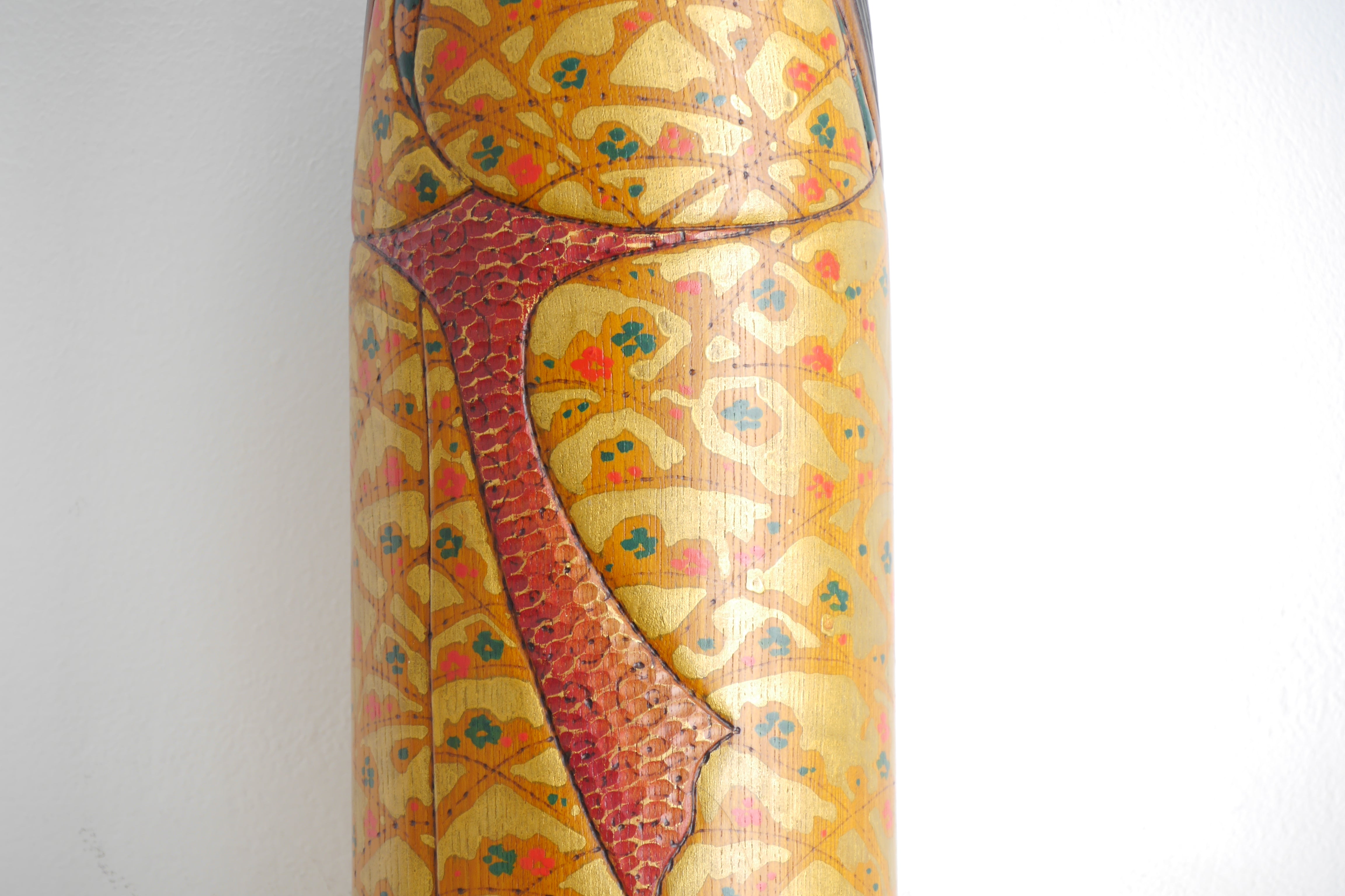 Exclusive Vintage Sosaku Kokeshi By Kato Tatsuo (1940-) | 38 cm