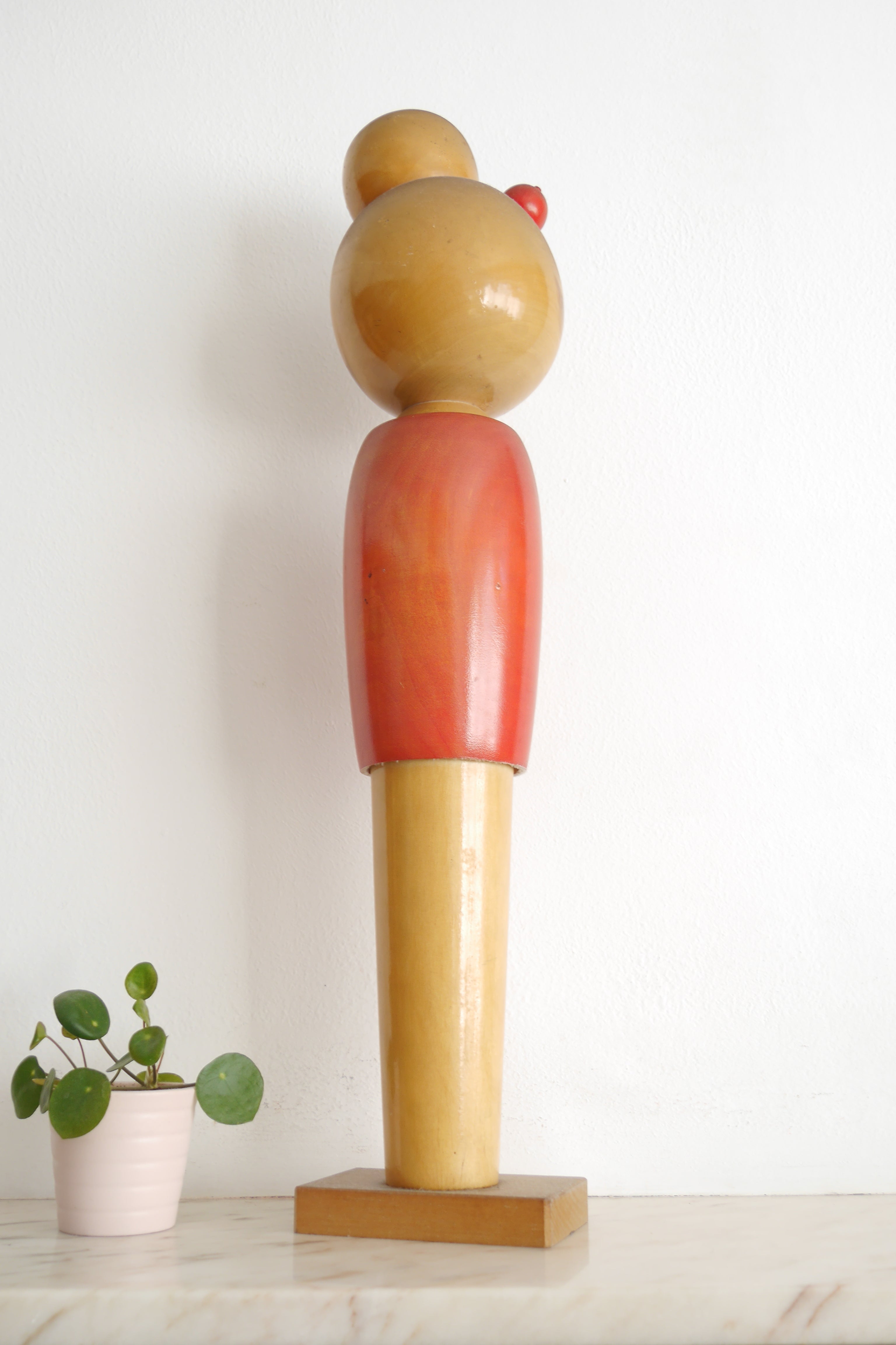 Large Elegant Vintage Sosaku Kokeshi by Miyashita Hajime (1940-Retired) | 54 cm!