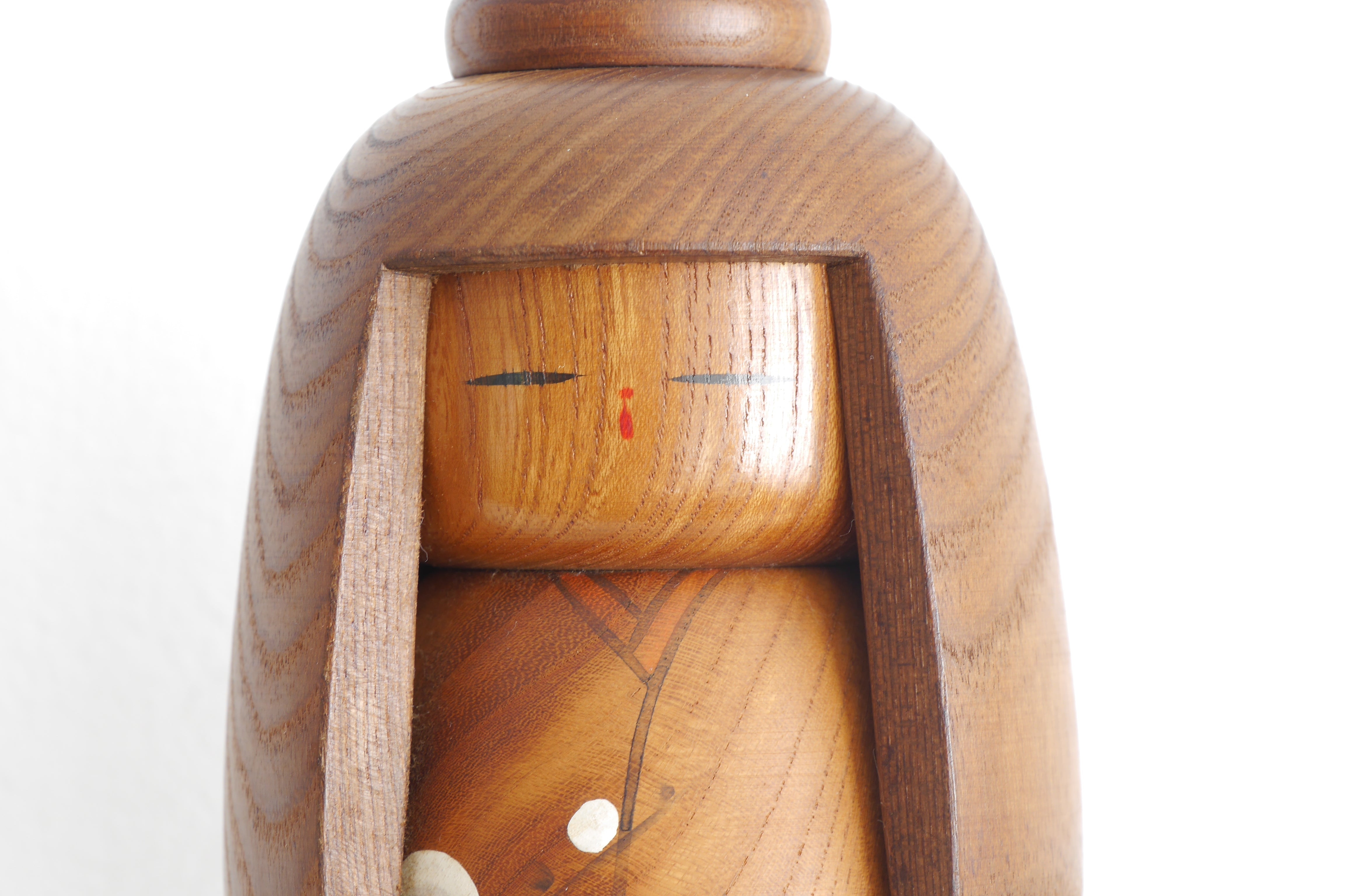 Vintage Sosaku Kokeshi attributed to Takeda Daisuke | 17 cm