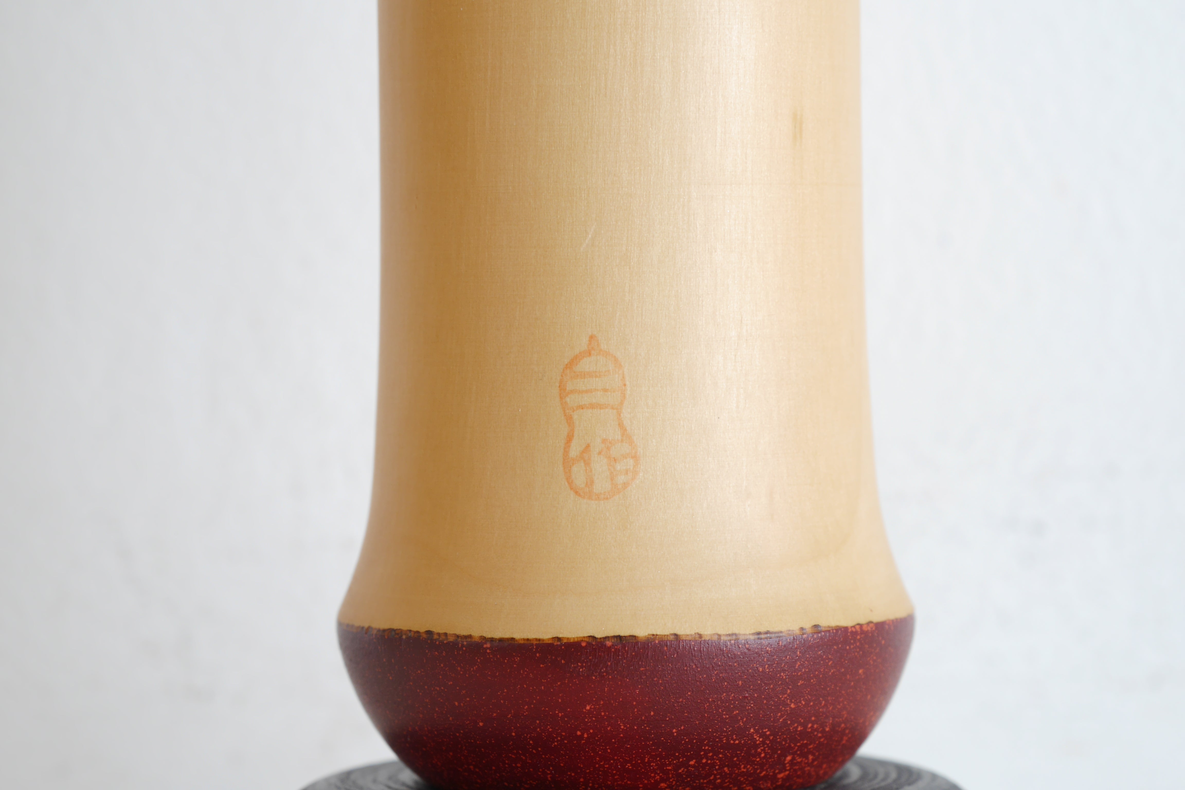 Exclusive Vintage Gumma Kokeshi by Sansaku Sekiguchi (1925-2018) | Titled: 'Byakuren - White Lotus' | 33 cm